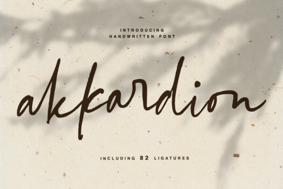 Akkardion: A Modern Handwritten Font for Stylish Branding