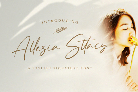 Allezia Sttacy: A Fluid Handwritten Font for Elegant Editorial Design