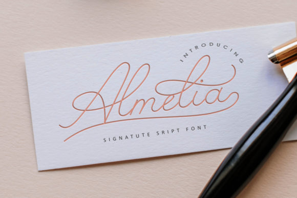 Almelia: A Luxurious Handwritten Font for Crafters and Product Designers