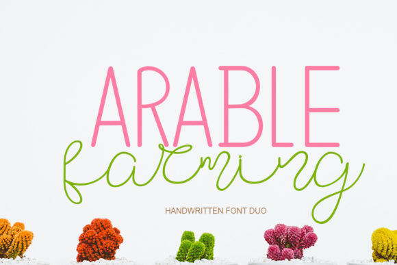 Arable Farming: A Thoughtful Script Font for Modern Editorial Design