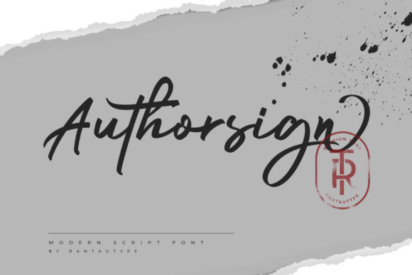 Authorsign: A Stylish Script Font for Modern Marketing and Digital Design