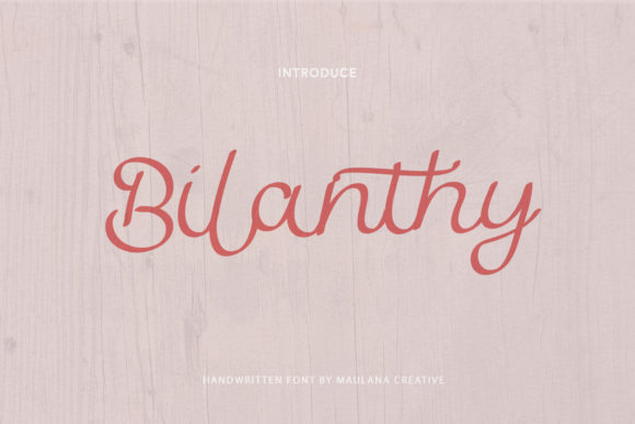 Bilanthy: A Handwritten Font That Brings Romance to Editorial Design