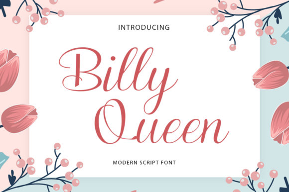 Billy Queen: A Handwritten Font That Elevates Digital Branding