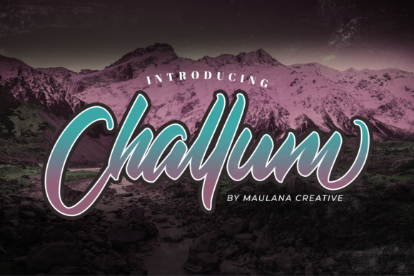 Challum: A Bold Cursive Font That Elevates Small Business Branding