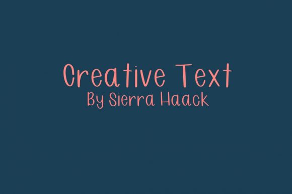 Creative Text: A Playful Handwritten Font for Modern Web Design
