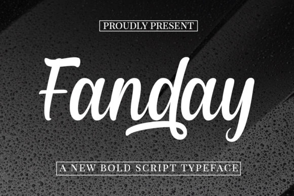 Fanday: A Bold Handwritten Font for Dynamic Editorial Design
