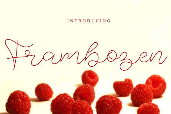 Frambozen: A Delicate Handwritten Font for Modern Web Design Projects