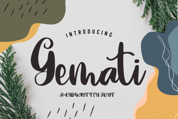Gemati: A Dreamy Handwritten Font for Web Designers