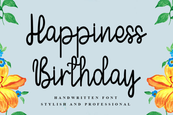 Happiness Birthday Font: A Sweet Touch for Professional Branding