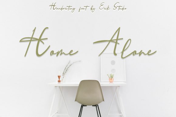 Home Alone: A Handwritten Font That Elevates Small Business Branding