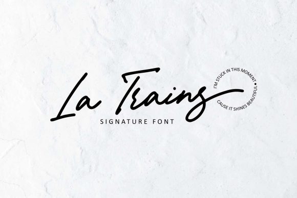 La Trains: A Luxurious Handwritten Font for Digital Designers