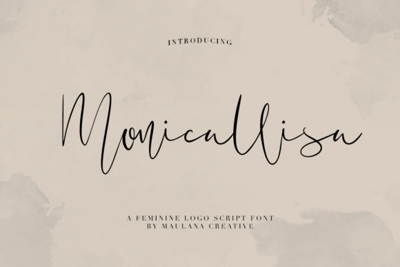 Monicallisa: A Stylish Handwritten Font That Elevates Small Business Branding