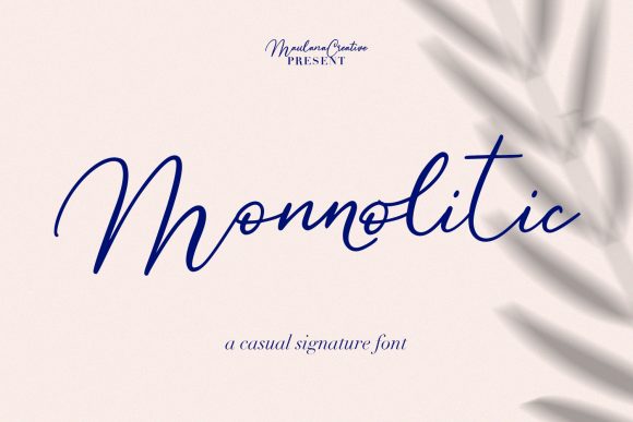 Monnolitic: A Refined Handwritten Font That Elevates Small Business Branding