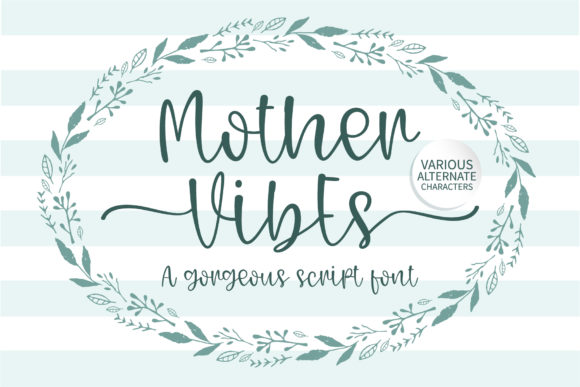 Mother Vibes: A Romantic Handwritten Font for Charming Brand Designs