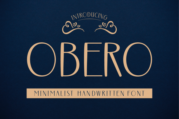 Obero: A Trendy Handwritten Font for Crafters and Product Designers