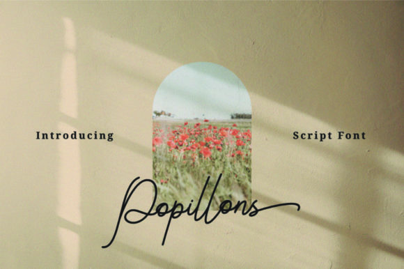 Popillons: A Script Font That Elevates Your Brand with Timeless Elegance