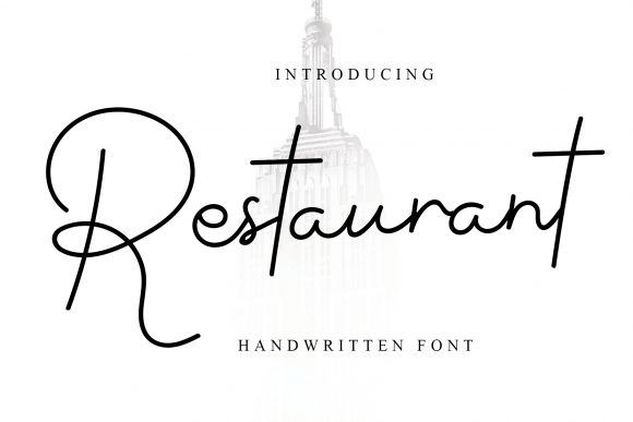 Restaurant: A Handwritten Font That Elevates Your Small Business Branding