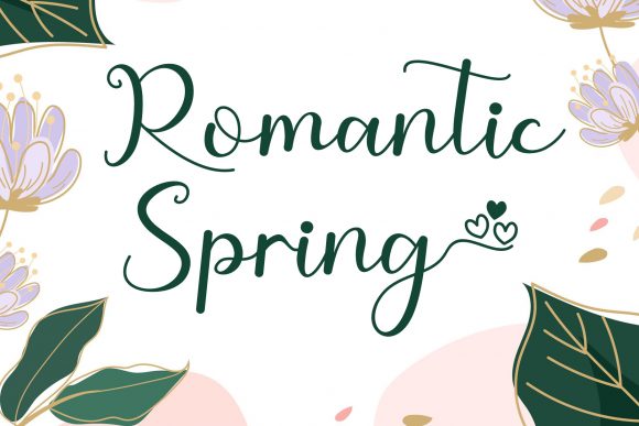 Romantic Spring: A Handwritten Script Font for Elegant Web Design