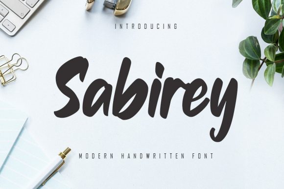 Sabirey: A Sweet & Stylish Handwritten Font for Crafters and Makers