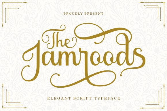 The Jamroods: A Delicate Script Font for Web Designers