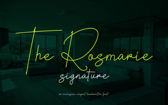 The Rosmarie Signature: Elevating Editorial Design with a Handwritten Touch