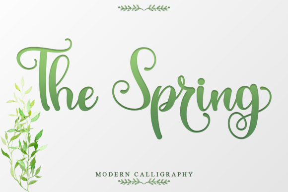 The Spring: A Sweet Script Font for Modern Web Design