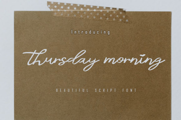 Thursday Morning Font: Elevating Web Design with Handwritten Elegance