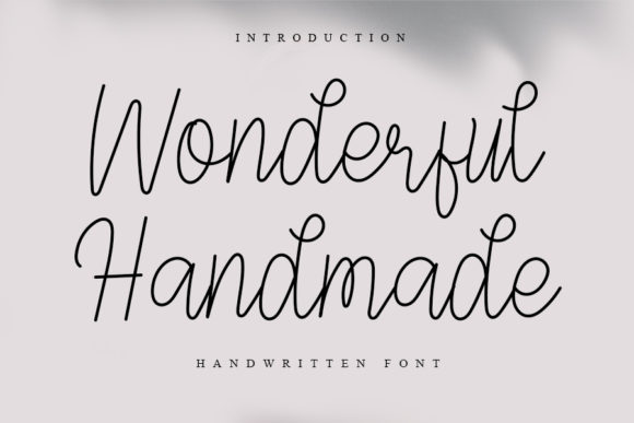 Wonderful Handmade: A Versatile Script Font for Modern Marketing Design