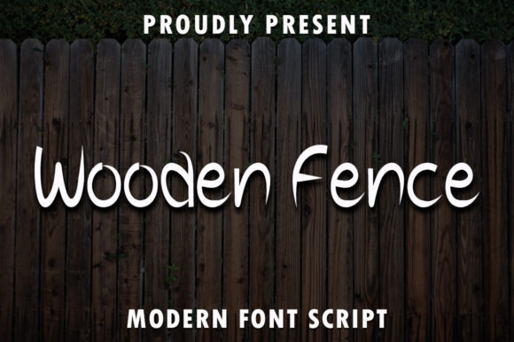 Wooden Fence Font: A Handwritten Touch for Crafters and Makers