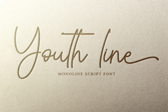 Youth Line: A Sweet Script Font for Modern Marketing Campaigns